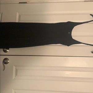 Black midi dress